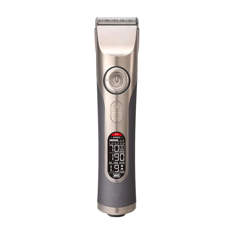 Professional Hair Clipper Keramik Cutter Wiederaufladbare Haar Schneiden Maschine Titan Legierung Kopf Barber Haar Trimmer Düsen 25mm