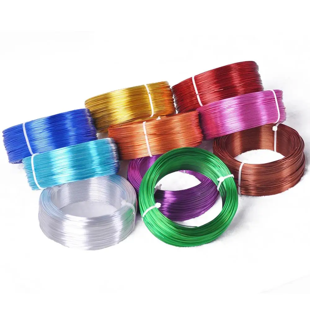 1 Duża Rolka Drutu Aluminiowego Miękkiego Metalu do Rękodzieła, Oplotu i Wyrobu Biżuterii DIY, o grubości 0.8mm/1mm/1.5mm/2mm/2.5mm/3mm