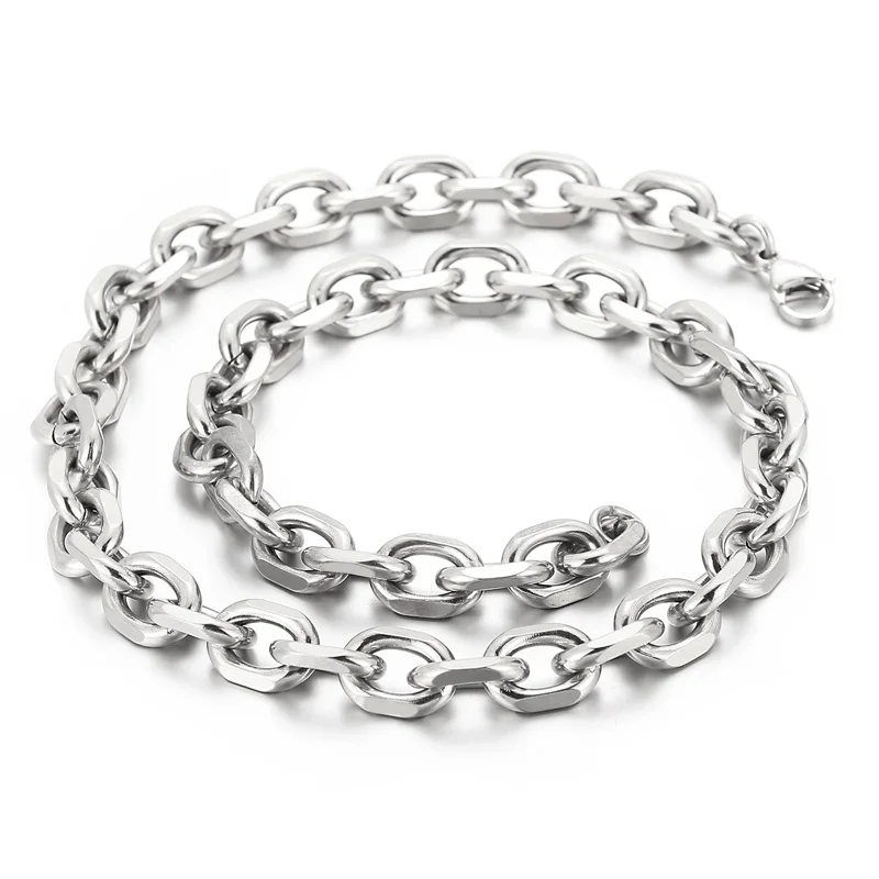 Kalen Geometric Chain Stainless Steel Necklace Gold 3