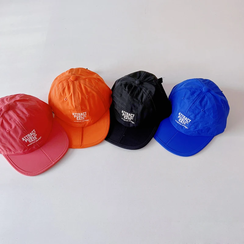 Spring Summer Baby Baseball Hats Foldable Thin Quick-drying Children Sun Hats Kids Boys Girls Peaked Caps