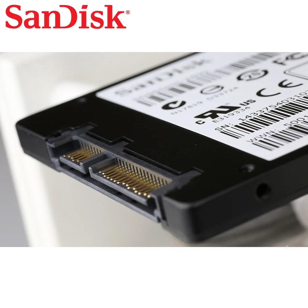 Внутренний твердотельный жесткий диск Sandisk SSD Plus 100% дюйма, внешний жесткий диск 240 ГБ 480 ГБ 1 ТБ SATA III 2,5 дюйма для ноутбука, высокоскоростной компьютера