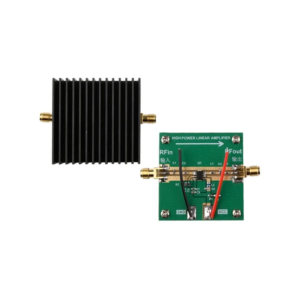 Amplificateur Antenne Tv Tnt Amplificateur RF 400-2700MHz 1W - Avec Dissipateur Thermique, Pour Applications Radiofréquence Amplificateur Signal Tv