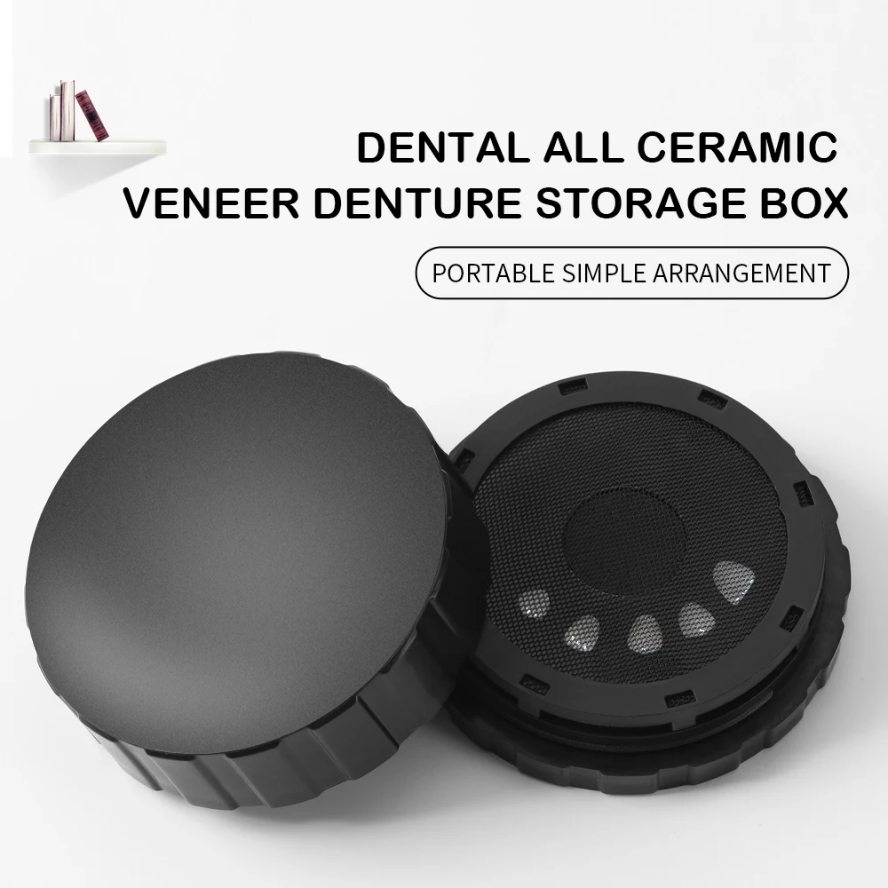 Azdent Dental Veneer Pretreatment Patch Tooth Box All Ceramic Denture Storage Portable Arrangement Cleaning