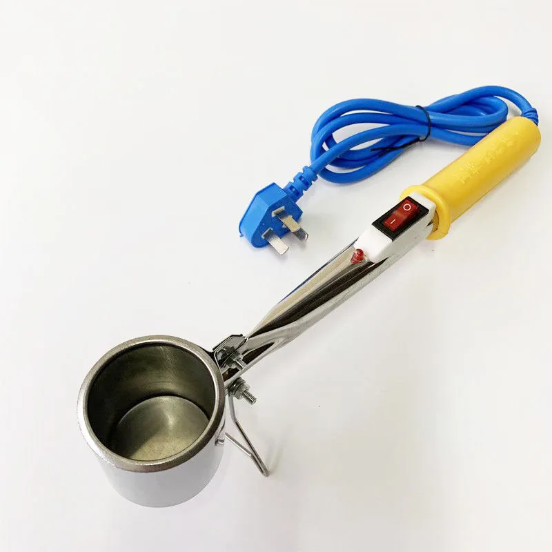 304 stainless steel 2000g 360W max temperature 430degree Hand-held Lead Melting Furnace Ultra-soft Pure Lead Wire Fuse Tin Pot