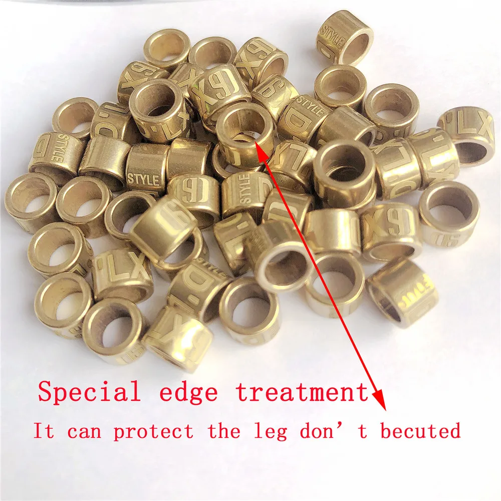 50Pcs 8 mm 11mm Bird parrot Dove Pigeon Copper Aluminum Leg Rings Custom Aluminum Lettering Rings pigeon necklace