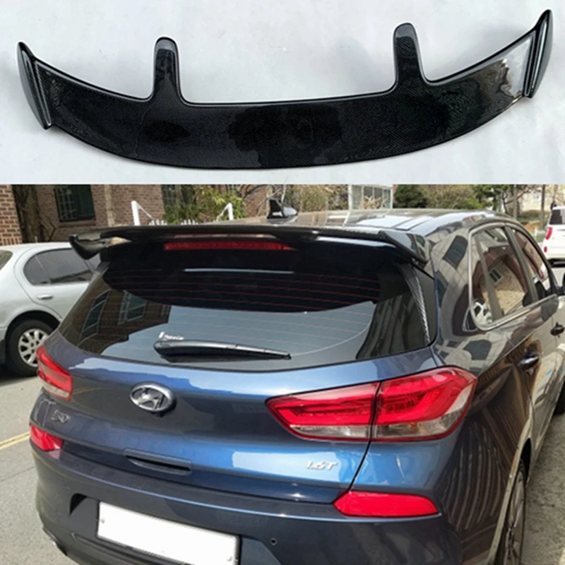 

for Hyundai I30 I20 spoiler high quality carbon fiber material car rear wing spoiler 2008-2019