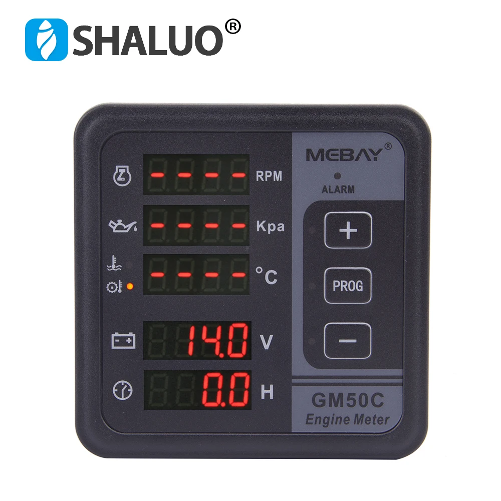 Mebay GM50C GM50CR Engine Digital Display Multifunction Meter CAN RS485 Port Remote Monitoring Multi-function Panel Genset Part