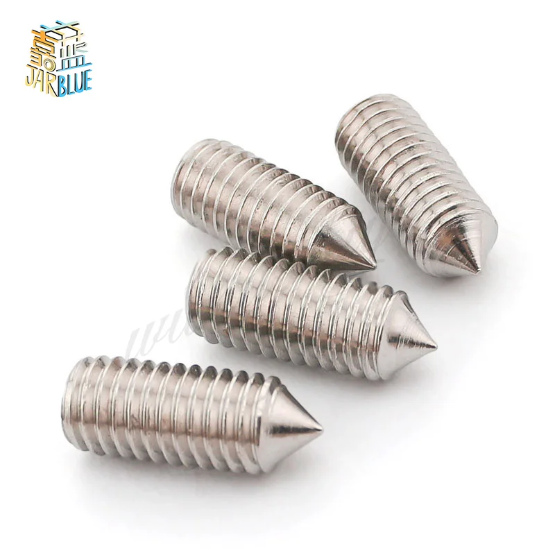 

100pcs/lot High Quality DIN914 Stainless Steel 304 M3*3/4/5/6/8/10/12 Hex Socket Head Set Screw Grub Screw CPC197