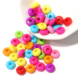 100Pcs 10mm Acrylic Candy Color Section Abacus Beads For Jewelry Making DIY Necklace Bracelet Accessories