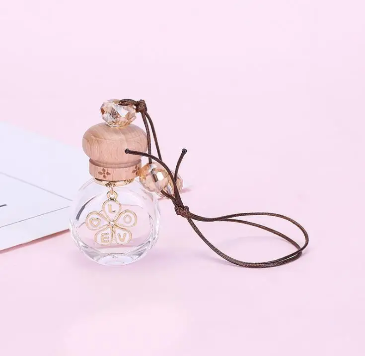 100pcs Hanging Perfume Aromatherapy Bottle Diffuser Glass Essential Oil Scent Diffuser Perfume Bottle Empty Fragrance Bottle SN