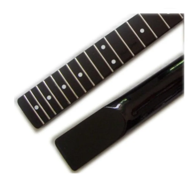 1Pcs Musical Instrument 21 Frets Inlay Dots Black Electric Guitar Canadian Maple Neck Wholesale Accessories Parts