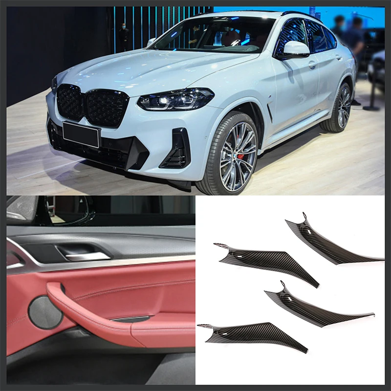 

For 2018-2022 BMW X3 X4 G01 G02 ABS car inner door handle protection cover sticker car interior accessories