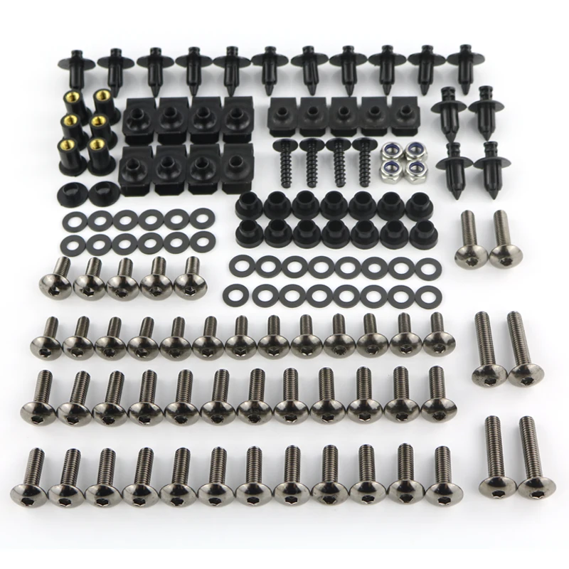 Fit Für Yamaha YZF R125 YZF R25 R3 FZ1 FZS1000 Fazer FZ6 Fazer FZ6R FZR600 Motorrad Komplette Voll Verkleidung Schrauben Kit Clips Muttern