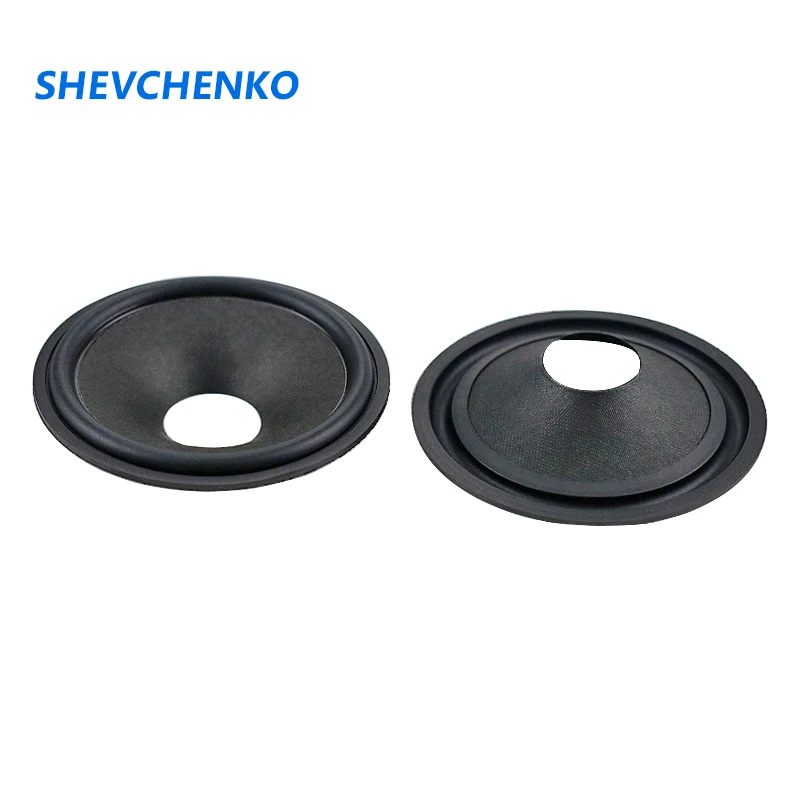 SHEVCHENKO 3 Inch Speaker Paper Cone Basin Loudspeaker Rubber Edge Drum Paper Basin Repair Audio Speaker Accessories Diy 2pcs
