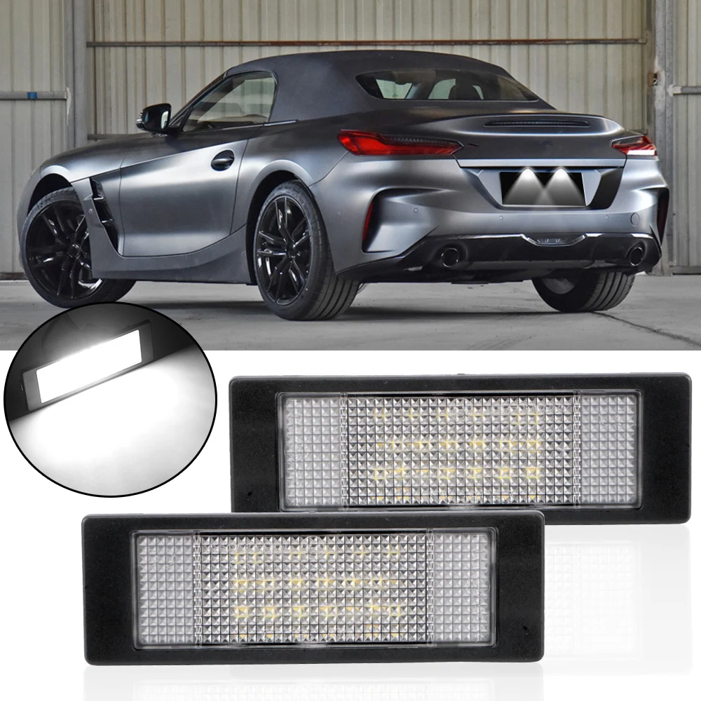 

12V Car License Number Plate Lights For BMW E87 E81 E63 E64 E89 Z4 F20 F21 Serie 1 6 Rear Trunk Lamp LED Auto Illumination