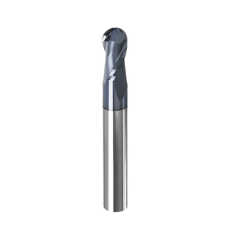 Milling Cutter HRC 50° 2 Flutes Ball Nose End Mill Tungsten Carbide Steel Milling Tools R0.5mm - R10.0mm Cutting Router SANAI