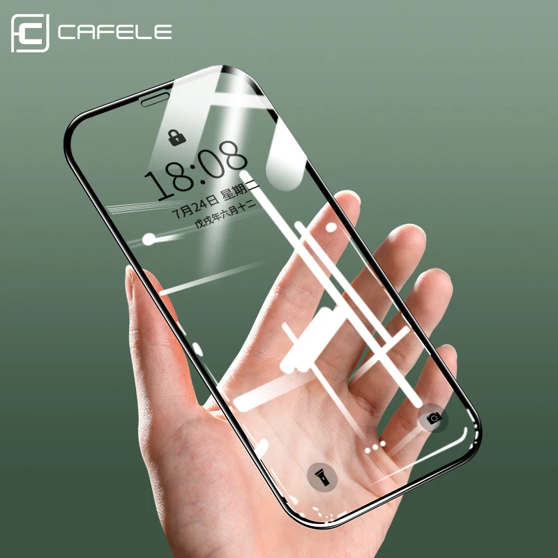 CAFELE Full Tempered Glass for iPhone X XS Max XR Screen Protector for iPhone 13 11 12 Pro Max Mini Ultra Thin Full Covered Film