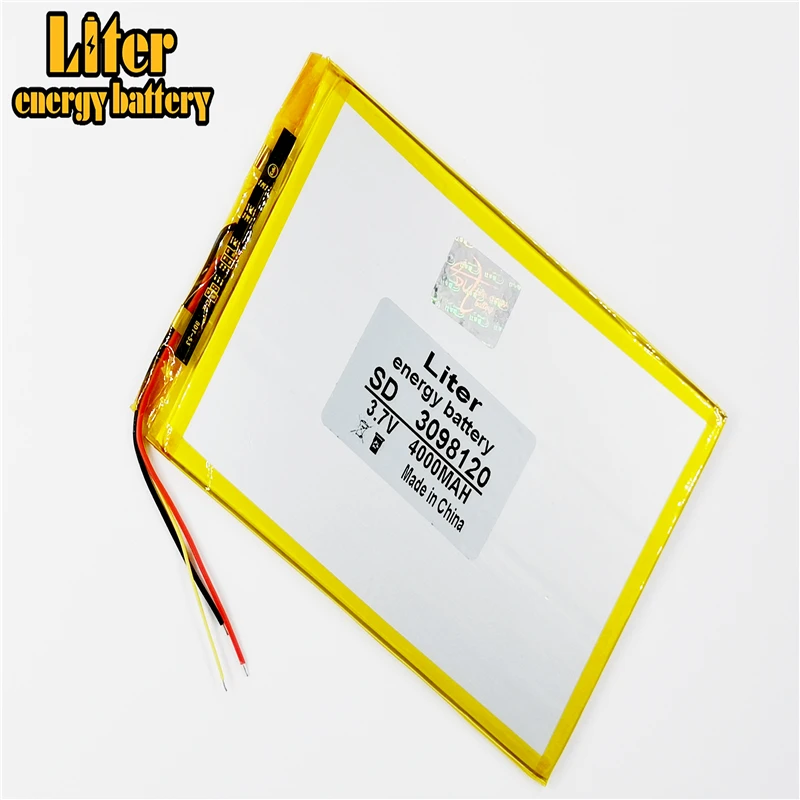 

3 line 3098120 Tablet PC battery capacity 30100120 3.7V 4000mA Universal Li-ion battery for tablet pc 7 inch 8 inch 9inch 10inch