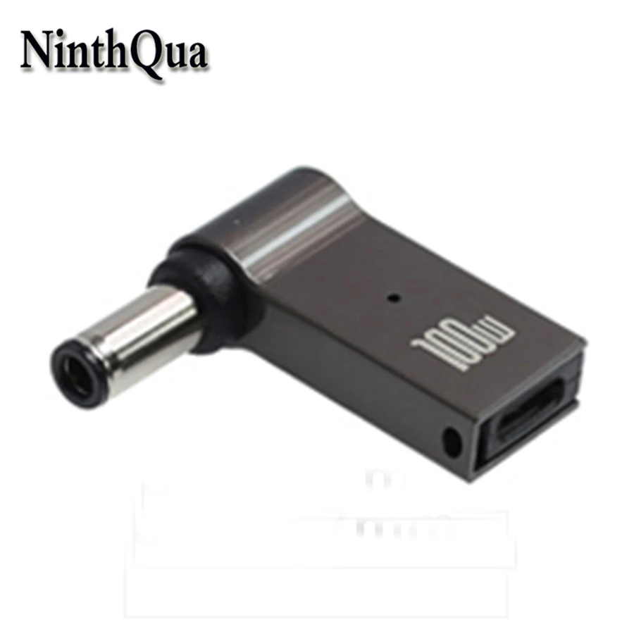 1pcs 100W 6.0*3.7mm DC to USB Type C Fast Charging Adapter Plug Connector Universal USB C Laptop Charger Converter