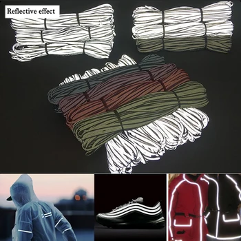 Hoge Zichtbaarheid Heldere Zilveren Reflecterende Strip Rand Trim Tape Stof Voor Kleding Diy Naaien Ambachten Materiaal