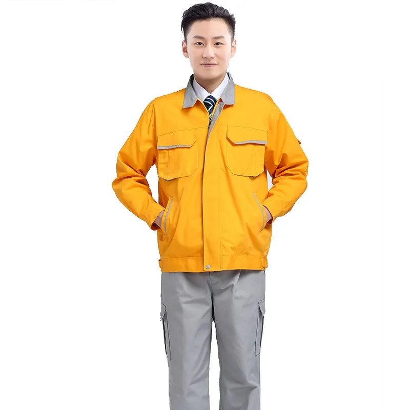 Autumn Winter Thick Canvas Work Clothing Wear-resistant Manufacturers Wholesale Machinery Auto Repair Tool Workshop Work Uniform