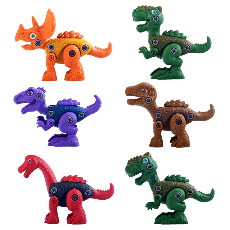 DIY Disassembly Assembly Dinosaur Toy Set Screw Nut Combination Assembling Dinosaur Model Educational For Montessori Kids Gift