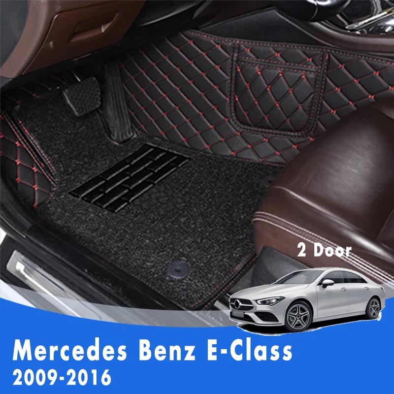 

Автомобильные коврики для Mercedes Benz CLK 2016 2015 2014 2013 2012 2011 2010 2009, двухслойная проволочная петля, автомобильные аксессуары, ковры, коврики