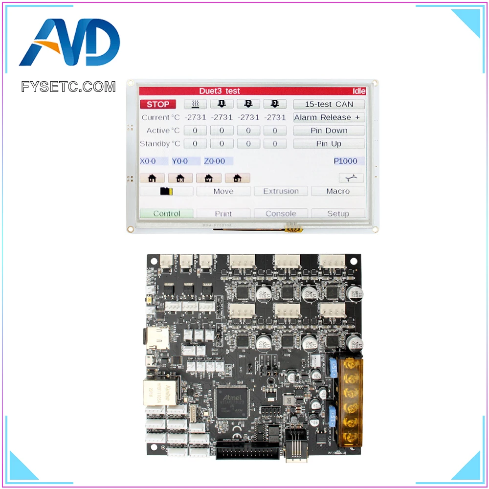 Clone Duet 3 6HC main board with 5'' 5i  Integrated Paneldue Touch Screen For VORON  3d printer Board