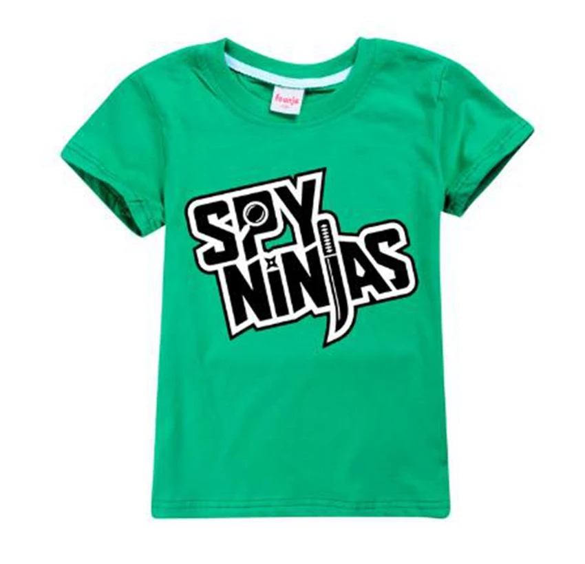 SPY NINJA Funny Shirt Child Top Short-sleeved T-shirt for Boys Summer T Shirt Girls Fashion Clothes Princess Shirt Graphic Tees