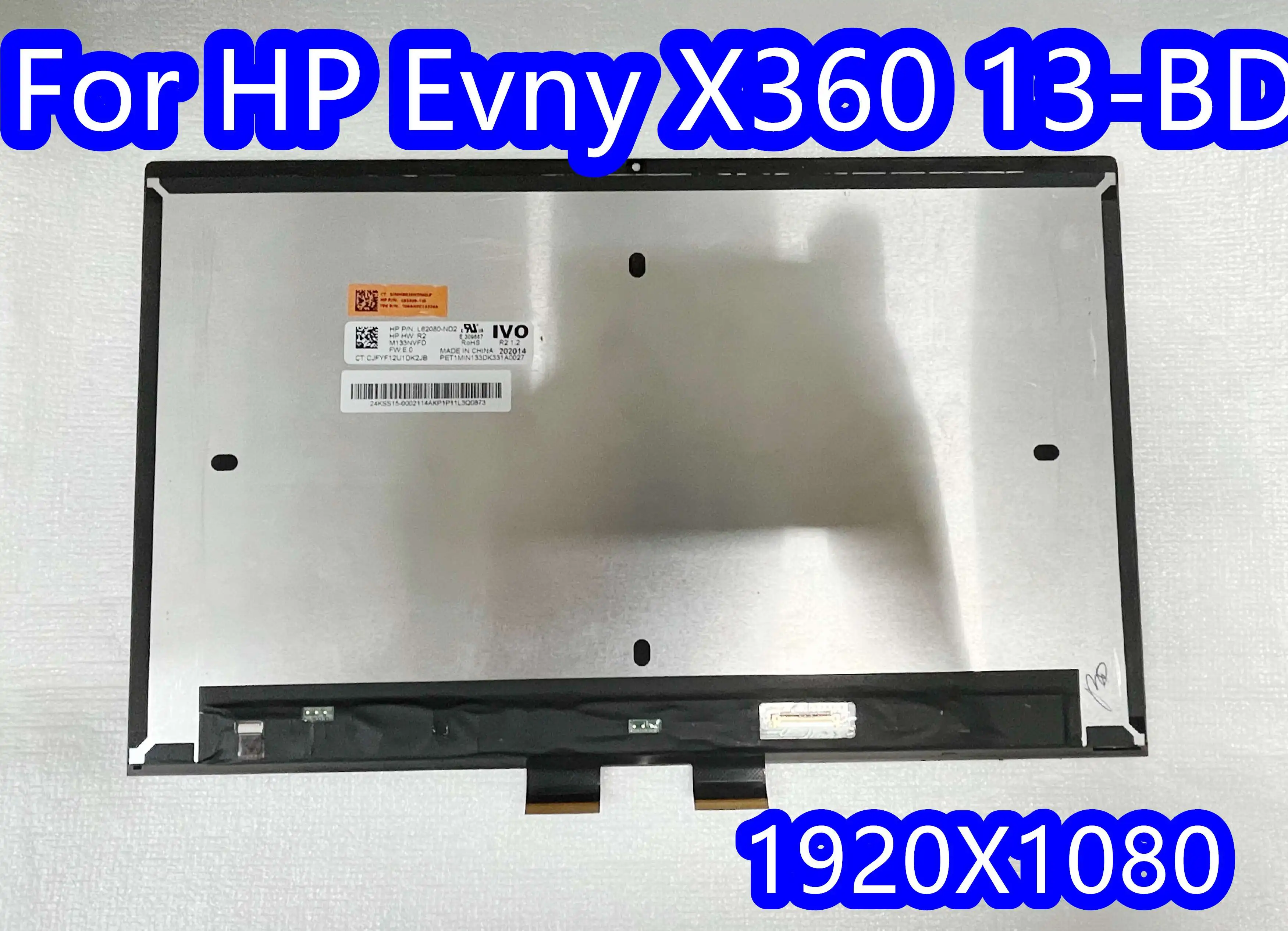 Hp envy x360用13.3インチLCDタッチスクリーン,L62080-ND2 x 1920,13