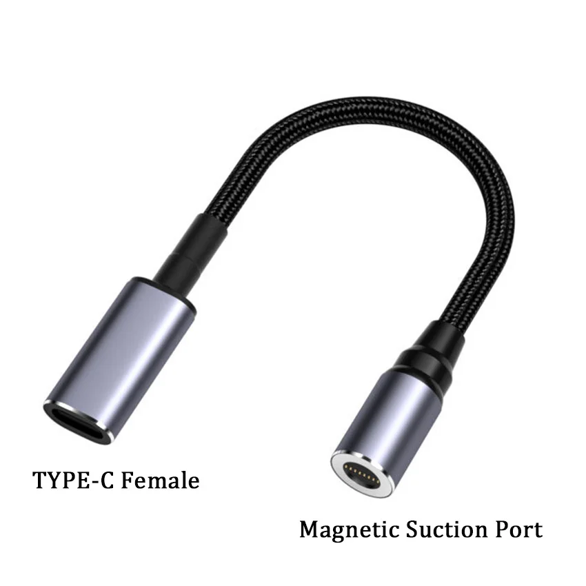 100W USB Type C PD Power Adapter Converter Magnetic Fast Laptop Charging Cable Wire for Asus Hp Lenovo Laptop Charger Connector