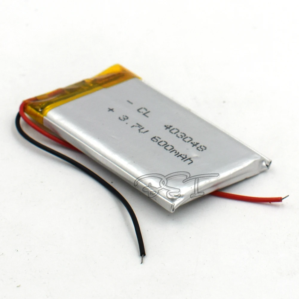 Bateria recarregável do lipo-íon do lítio de lipo do polímero de 5 pces 3.7v 403048 600mah para o conjunto digital da tabuleta psp mp5 leitor gps bluet
