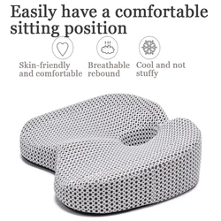 Non-Slip Memory Foam Seat Cushion For Back Pain Coccyx Orthopedic Car Office Chair Wheelchair Support Tailbone Sciatica Relief
