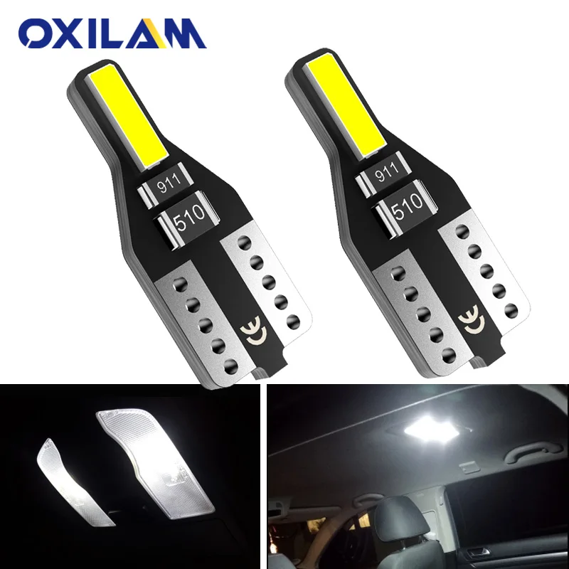 

10Pcs T10 LED BULB W5W LED Car Interior Lights Dome Reading Lamp for Citroen C4 Picasso Berlingo Xsara C5 C3 Saxo C2 C1 C4L DS3