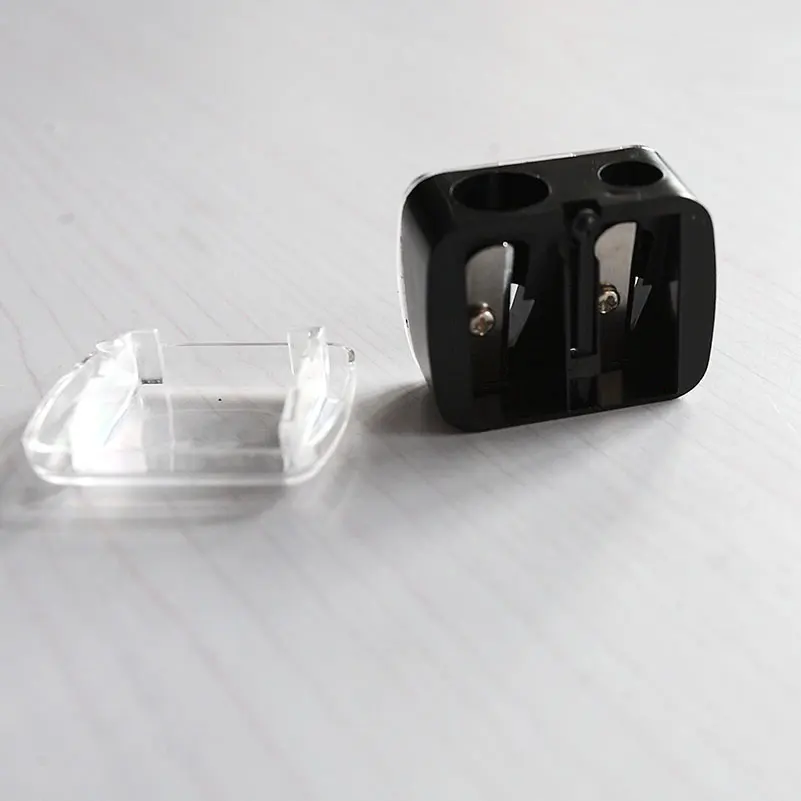 新ダブル穴化粧削り黒色削り化粧用ブラシ/アイライナー/メイクアップペンシル