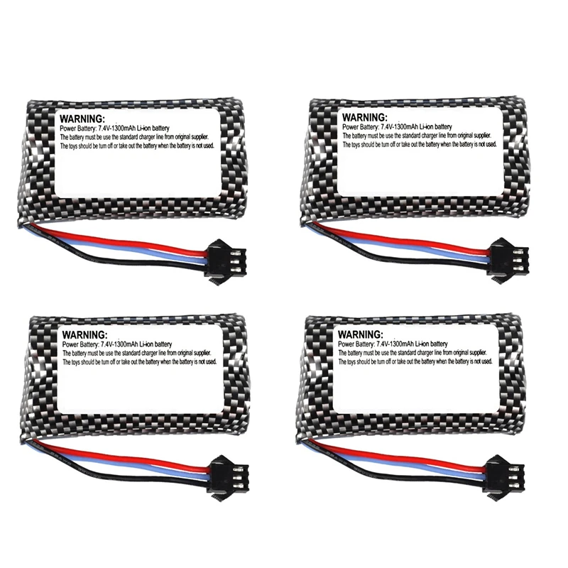 1/2/3/5/10pcs7.4v 1300mAh rechargeable battery for Watch Gesture Sensing Twisted RC stunt car 18650 7.4v battery FOR RC Cars