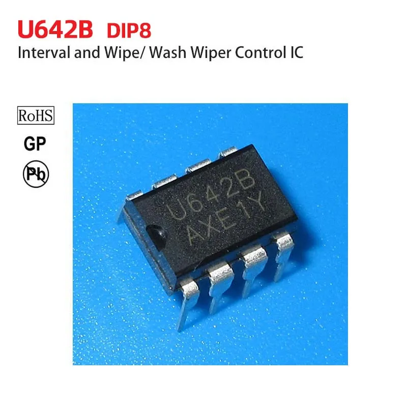 U642B DIP8 BInterval and Wipe/ Wash Wiper Control  IC ASIC ic Integrated circuit