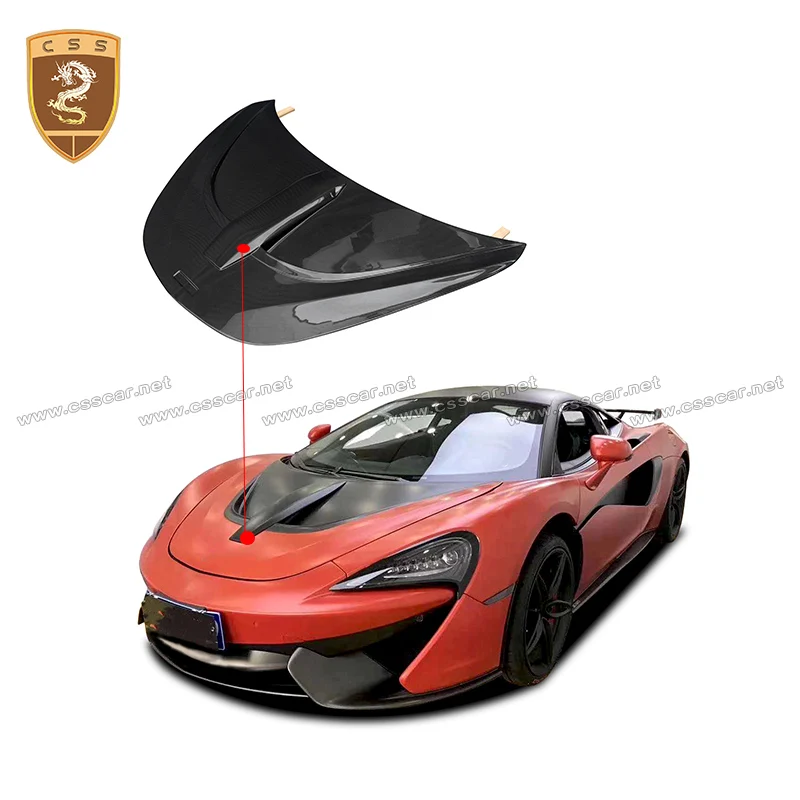 

N Style Engine Hood Cover Bonnet Real Glossy Matte Carbon Fiber For McLaren 540C 570S 570 GT Modification