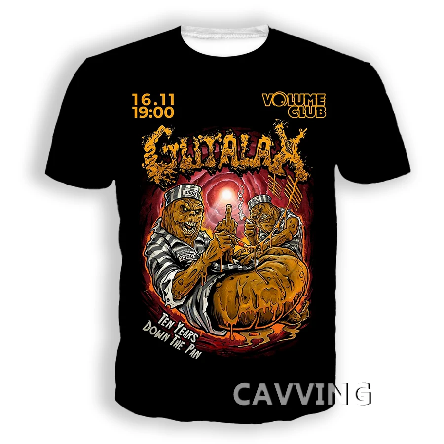 CAVVING 3D Printed  Gutalax Rock   Casual T-shirts  Hip Hop Tee Shirts Harajuku Styles Tops Clothing for Men/women