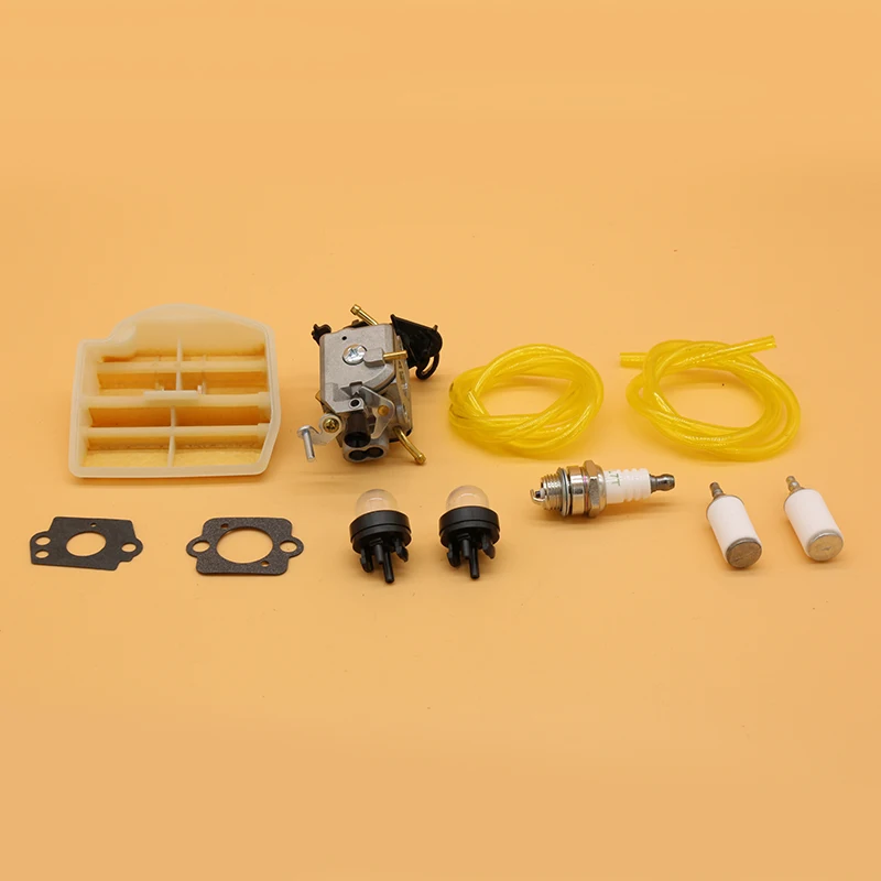 Carburetor Air Fuel Line Filter Kit for Husqvarna 445 450 445E JONSERED CS2245S 506450401 ZAMA C1M-EL37B CARB Chainsaw Parts