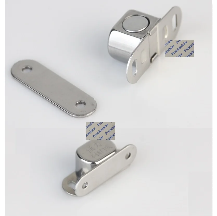 20Pcs Stainless Steel Furniture Cabinet Cupboard Magnetic Door Catch Latch Magnet Cabinet Hardware Fittings With Screws