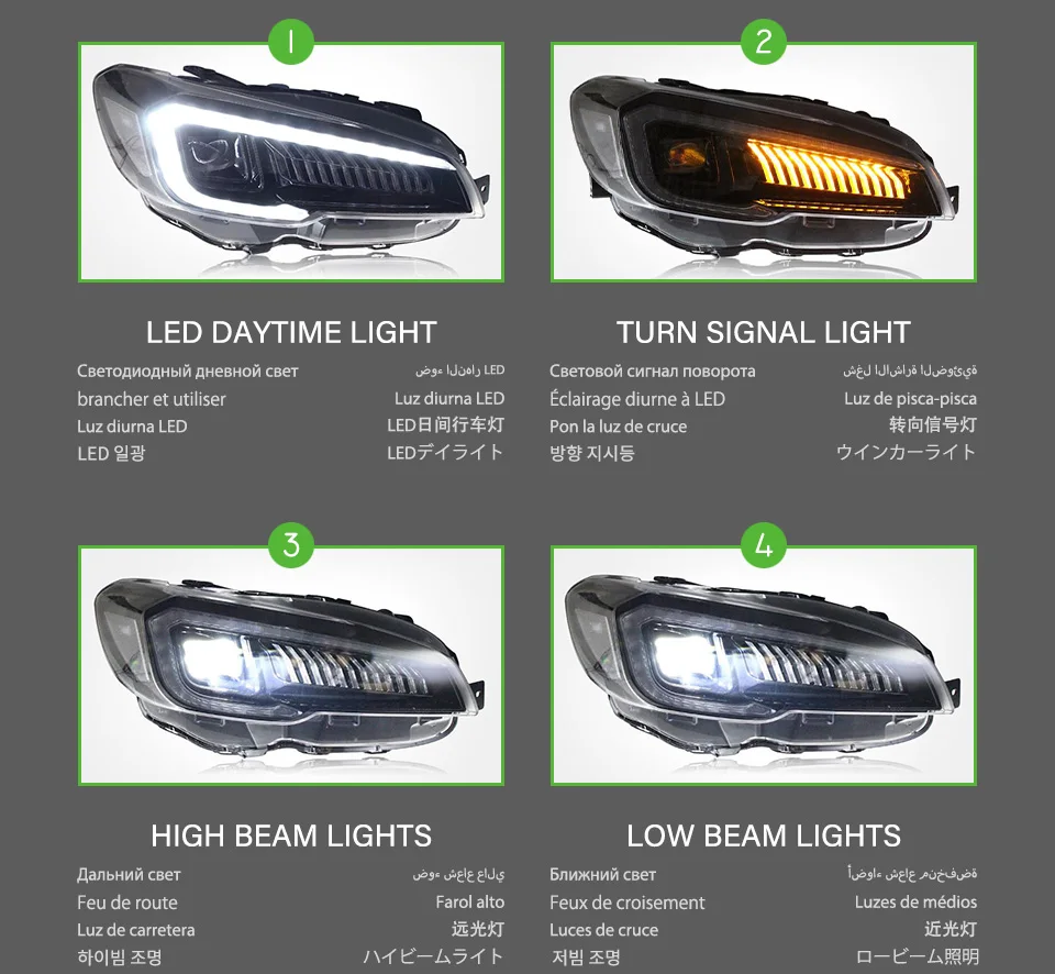 IMPREZA LEDヘッドライト subaru p9932R | LED インプレッサ 