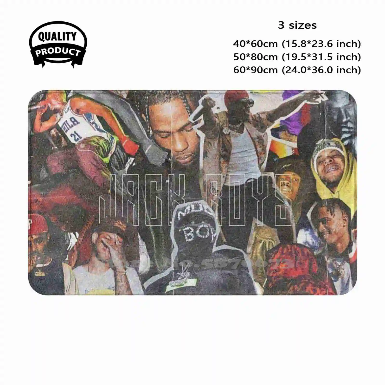 Travis Vintage Poster Soft Cushion Home Carpet Door Mat Car Rug Music Hiphop Drake Lil Uzi Vert Kanyewest Rapper Migos Travis