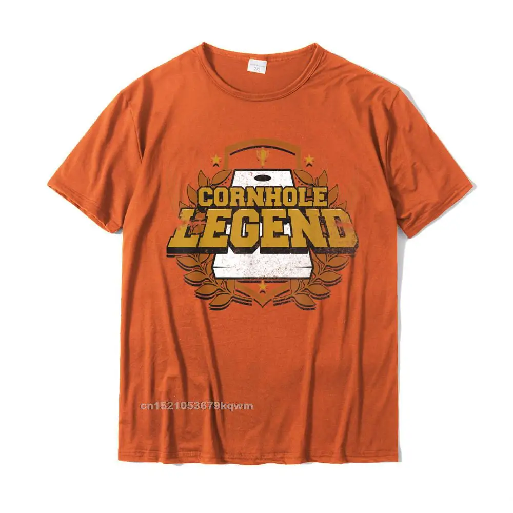 Cornhole Legend Funny Cornhole Tournament T-Shirt Popular Design T Shirt Cotton T Shirt For Men Summer