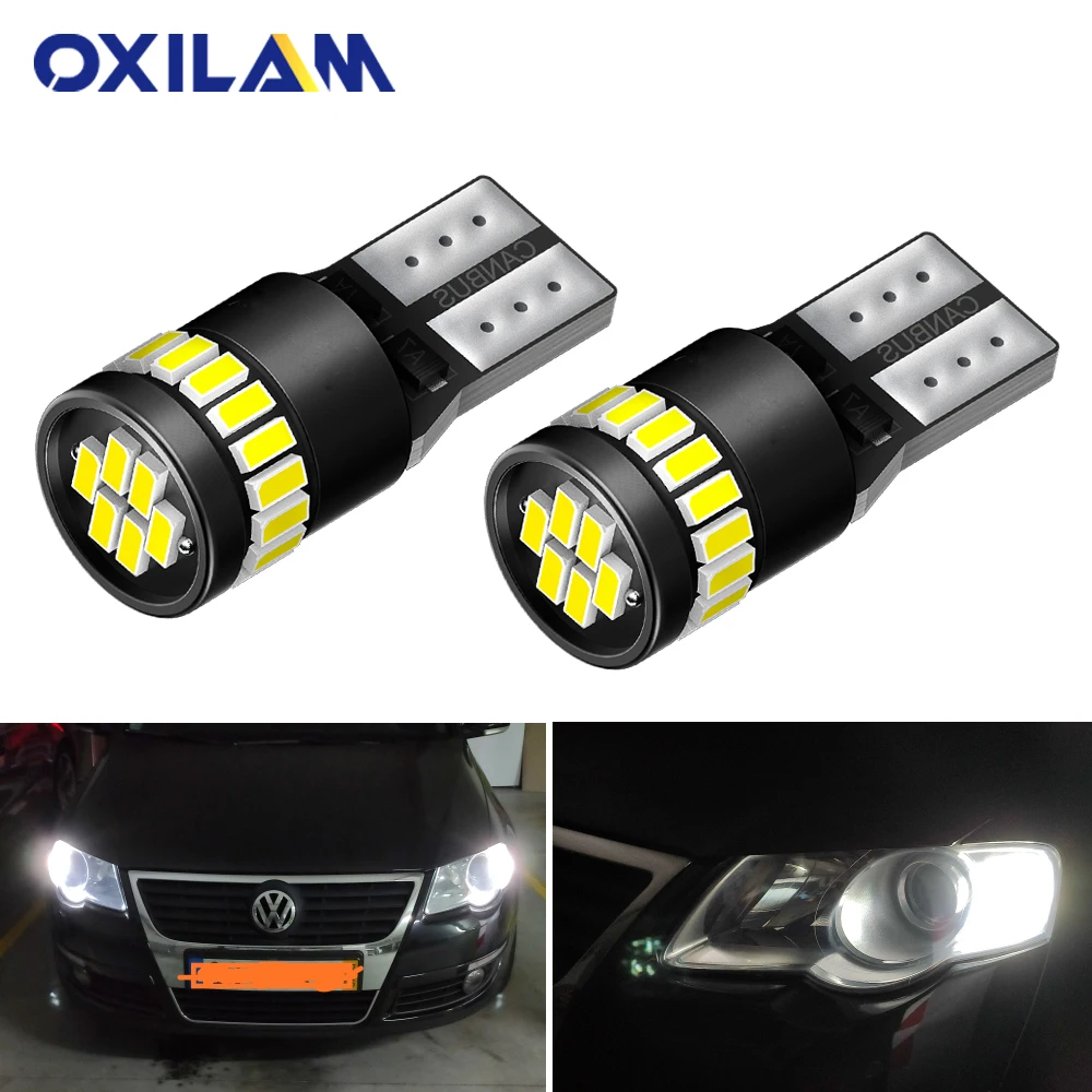 2Pcs T10 W5W LED Canbus No Error Car Parking Position Light for Peugeot 308 408 206 406 508 307 406 3008 4007 5008 Interior Lamp