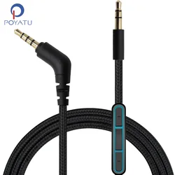 3.5mm to 3.5mm Headphone Cable for Hesh 2.0 3 Crusher Venue Wireless Grind Aviator Mix Master Cable Cord Wire With Remote Mic