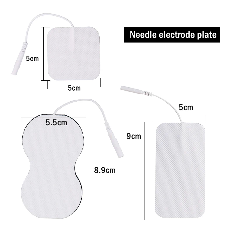 20/10p 5x5cm Electrode Pads for Electric Tens Acupuncture Digital Therapy Machine for Slimming Electric Body Massager Frequency