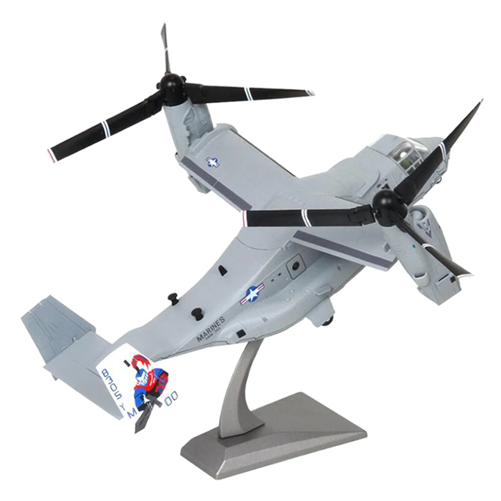 Modern 1/72 Scale American  Bell V-22 Rotorcraft Plane Model Playset