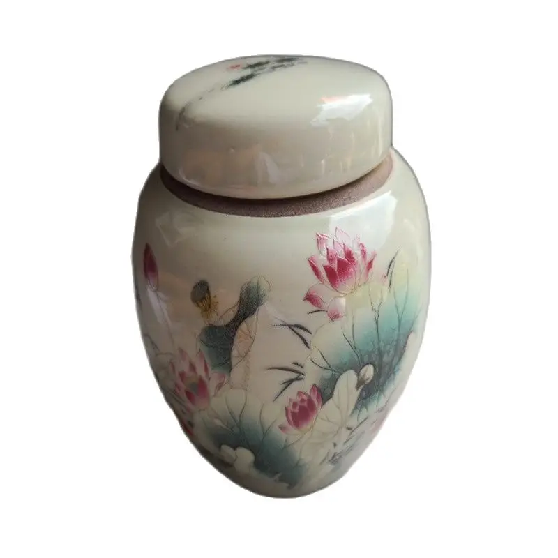 

China Jingdezhen Pastel Painting Old Porcelain Jar Decorative Jar