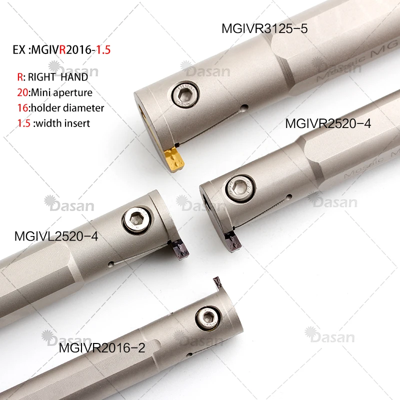 1pcs MGIVR2520 MGIVL2520L 2mm 3mm 4mm 2.5mm Internal Grooving Tool Holder CNC Lathe Boring Bar Turning Tool